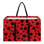 Ladybug Spots Pattern Print Utility Tote Bag