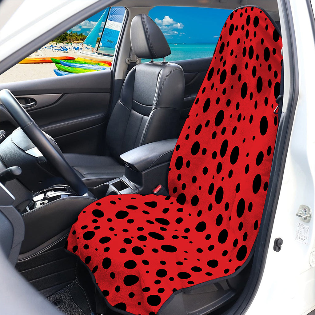 Ladybug Spots Pattern Print Waterproof Car Seat Cover