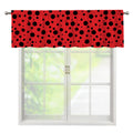 Ladybug Spots Pattern Print Window Valance
