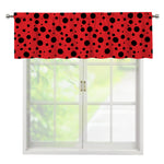 Ladybug Spots Pattern Print Window Valance