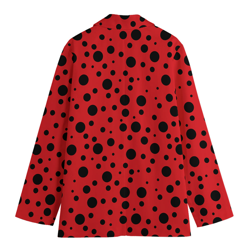 Ladybug Spots Pattern Print Women's Blazer