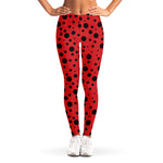 Ladybug Spots Pattern Print Women's Leggings