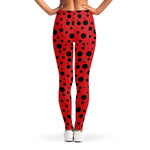 Ladybug Spots Pattern Print Women's Leggings