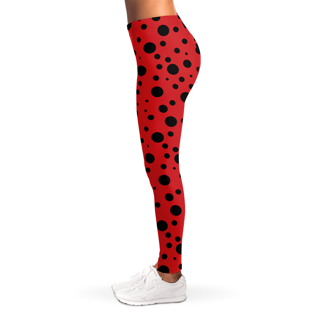 Ladybug Spots Pattern Print Women's Leggings