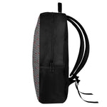 Ladybug Striped Pattern Print 17 Inch Backpack