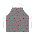 Ladybug Striped Pattern Print Adjustable Apron