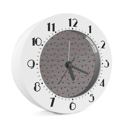 Ladybug Striped Pattern Print Alarm Clock
