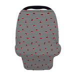 Ladybug Striped Pattern Print Baby Seat Cover
