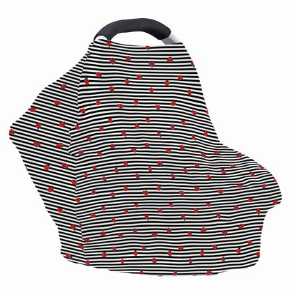 Ladybug Striped Pattern Print Baby Seat Cover