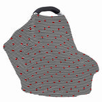 Ladybug Striped Pattern Print Baby Seat Cover