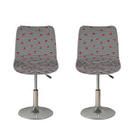 Ladybug Striped Pattern Print Bar Stool Covers