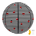 Ladybug Striped Pattern Print Basketball
