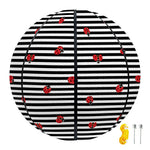 Ladybug Striped Pattern Print Basketball