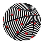 Ladybug Striped Pattern Print Basketball