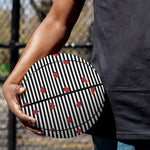 Ladybug Striped Pattern Print Basketball