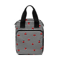 Ladybug Striped Pattern Print Bible Tote Bag