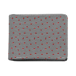 Ladybug Striped Pattern Print Bifold Wallet