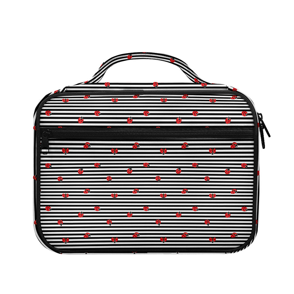 Ladybug Striped Pattern Print Briefcase Bible Bag