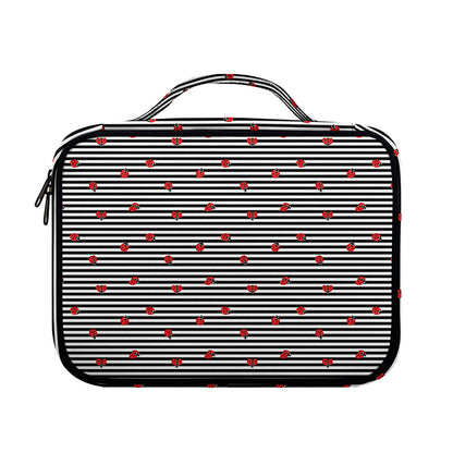 Ladybug Striped Pattern Print Briefcase Bible Bag