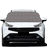 Ladybug Striped Pattern Print Car Windshield Snow Cover