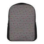 Ladybug Striped Pattern Print Casual Backpack