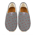 Ladybug Striped Pattern Print Casual Shoes