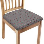 Ladybug Striped Pattern Print Chair Cushion Cover