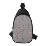 Ladybug Striped Pattern Print Chest Bag