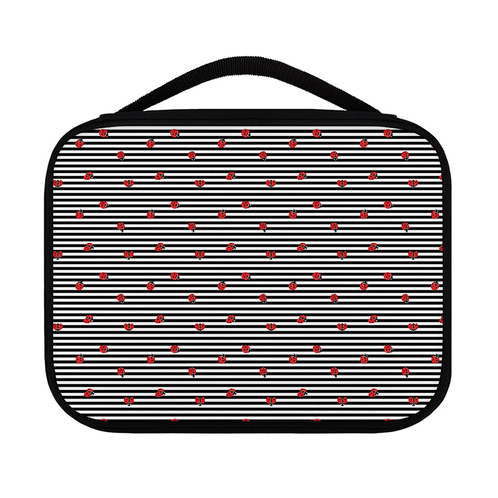 Ladybug Striped Pattern Print Classic Bible Case