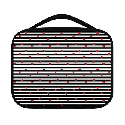 Ladybug Striped Pattern Print Classic Bible Case