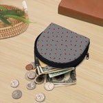 Ladybug Striped Pattern Print Coin Purse