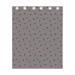 Ladybug Striped Pattern Print Curtain
