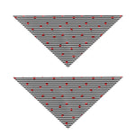 Ladybug Striped Pattern Print Dog Bandana