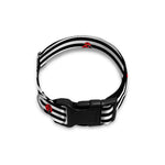 Ladybug Striped Pattern Print Dog Collar