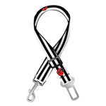 Ladybug Striped Pattern Print Dog Seat Belt
