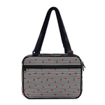 Ladybug Striped Pattern Print Double Strap Bible Bag