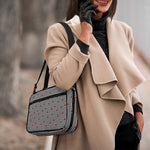 Ladybug Striped Pattern Print Double Strap Bible Bag