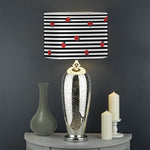 Ladybug Striped Pattern Print Drum Lamp Shade