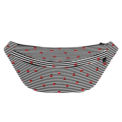 Ladybug Striped Pattern Print Fanny Pack