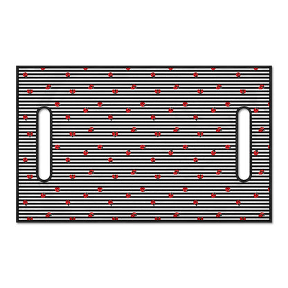Ladybug Striped Pattern Print Golf Cart Seat Cover