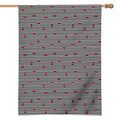 Ladybug Striped Pattern Print House Flag