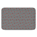 Ladybug Striped Pattern Print Indoor Door Mat