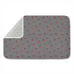 Ladybug Striped Pattern Print Indoor Door Mat
