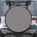 Ladybug Striped Pattern Print Leather Spare Tire Cover