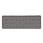 Ladybug Striped Pattern Print Long Kitchen Mat