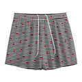 Ladybug Striped Pattern Print Mesh Shorts