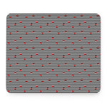 Ladybug Striped Pattern Print Mouse Pad