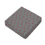 Ladybug Striped Pattern Print Outdoor Seat Cushion Cover