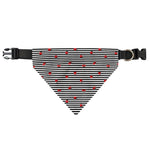 Ladybug Striped Pattern Print Over The Collar Dog Bandana
