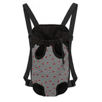 Ladybug Striped Pattern Print Pet Carrier Backpack